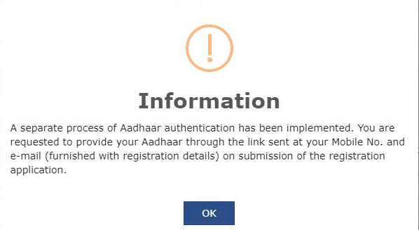 GST Registration Process with Aadhar Authentication