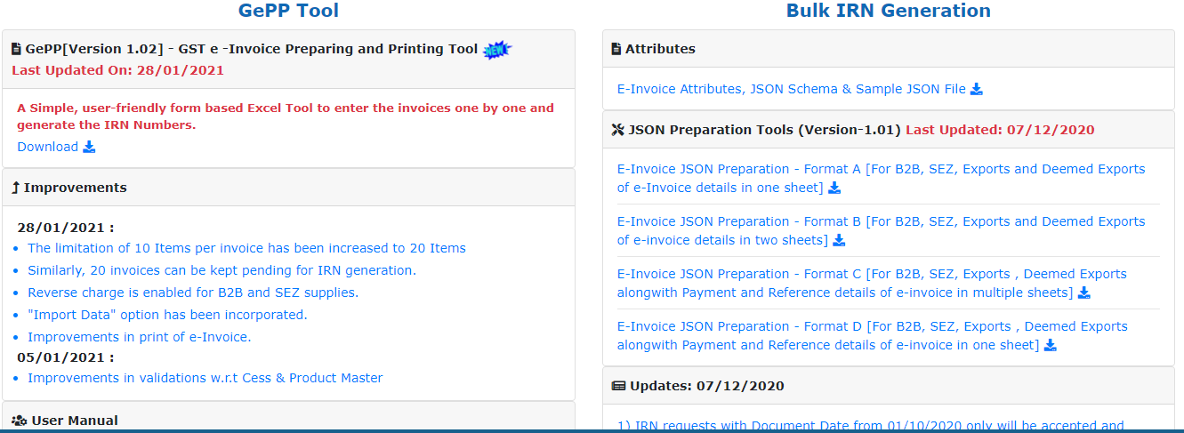  Generation of e-invoice