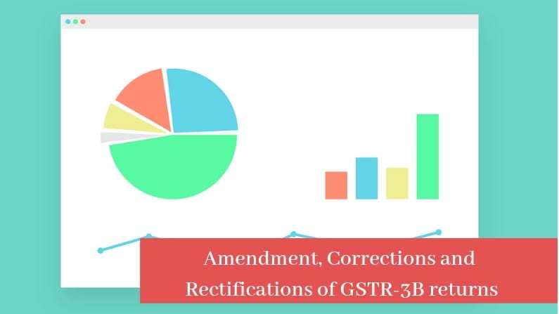 Amendment, Corrections and Rectifications of GSTR-3B returns