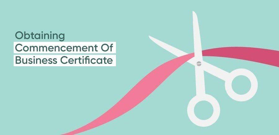 Obtaining Commencement Of Business Certificate