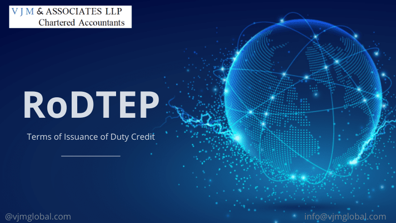 Terms of Issuance of Duty Credit under RoDTEP