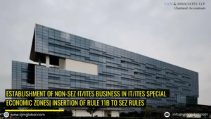 Establishment of Non-SEZ IT/ITES business in IT/ITES Special Economic Zones| Insertion of Rule 11B to SEZ Rules
