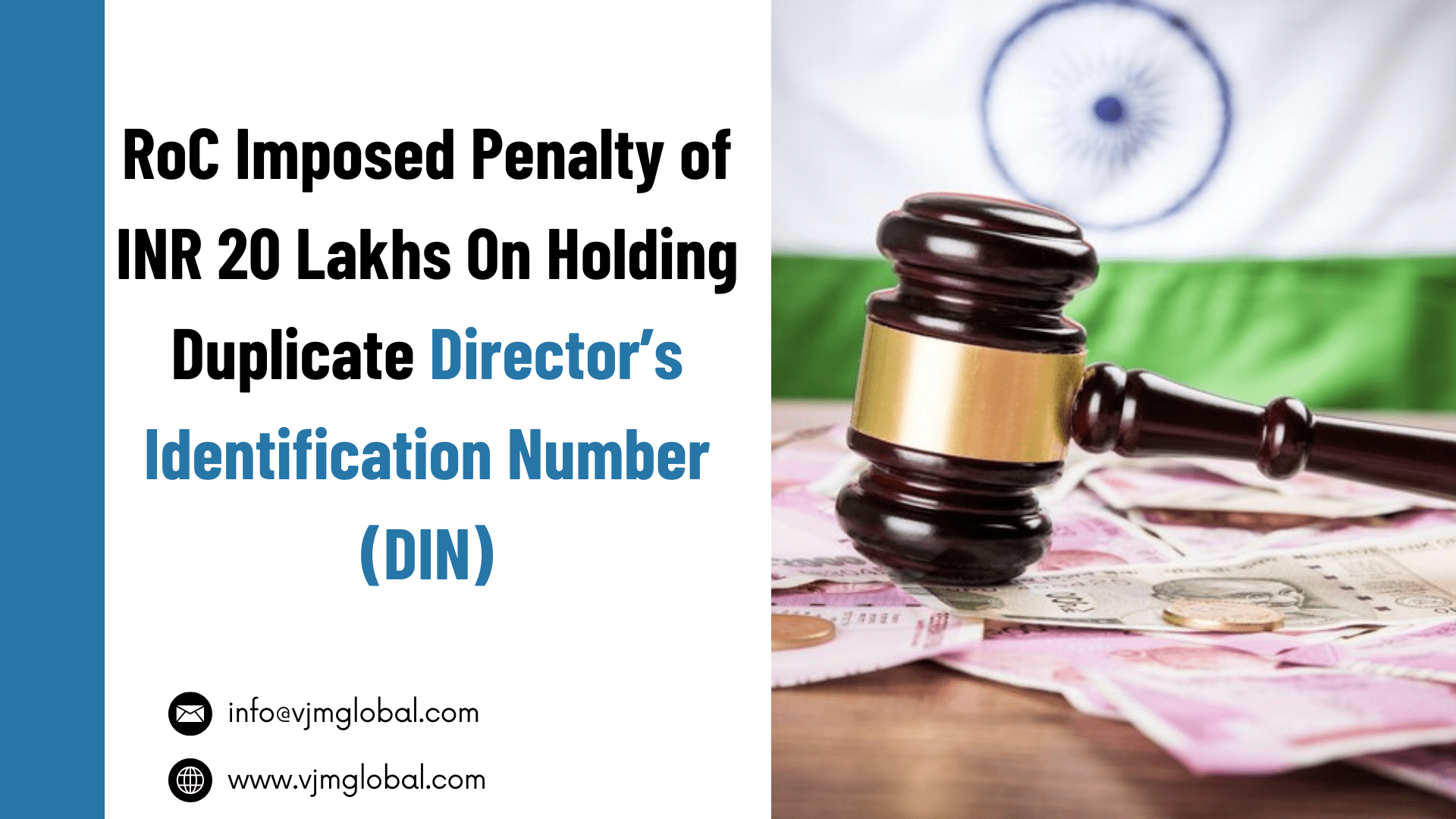 RoC Imposed Penalty of INR 20 Lakhs On Holding Duplicate Director’s Identification Number (DIN)