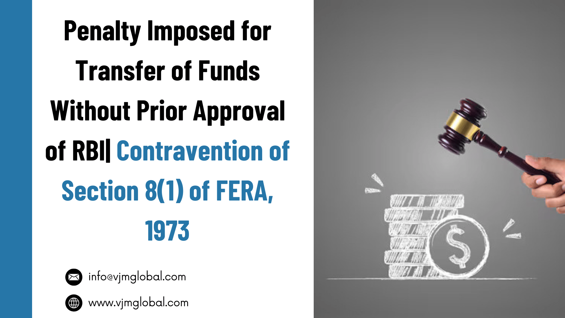 Penalty imposed for transfer of funds without prior approval of RBI