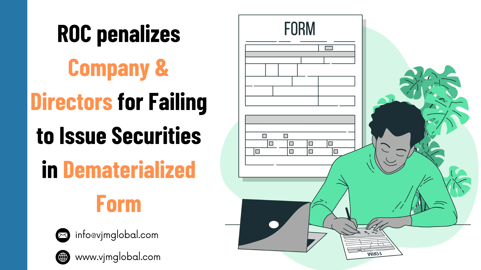 ROC penalizes Company & Directors for failing to issue securities in dematerialized form